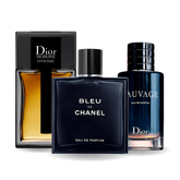 Set 3 Profumi Sauvage Dior, Bleu de Chanel, Dior Homme Intense 100ml