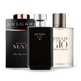 Set 3 Profumi  Bvlgari In Black, Giorgio Armani Acqua Di Gio, L'Homme Prada Intense 100ml