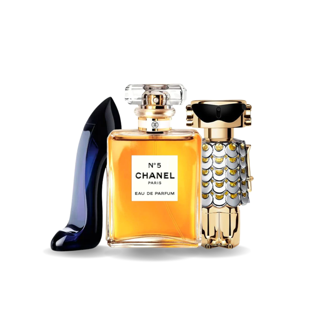 Set 3 Profumi GOOD GIRL, Nº5 e FAME