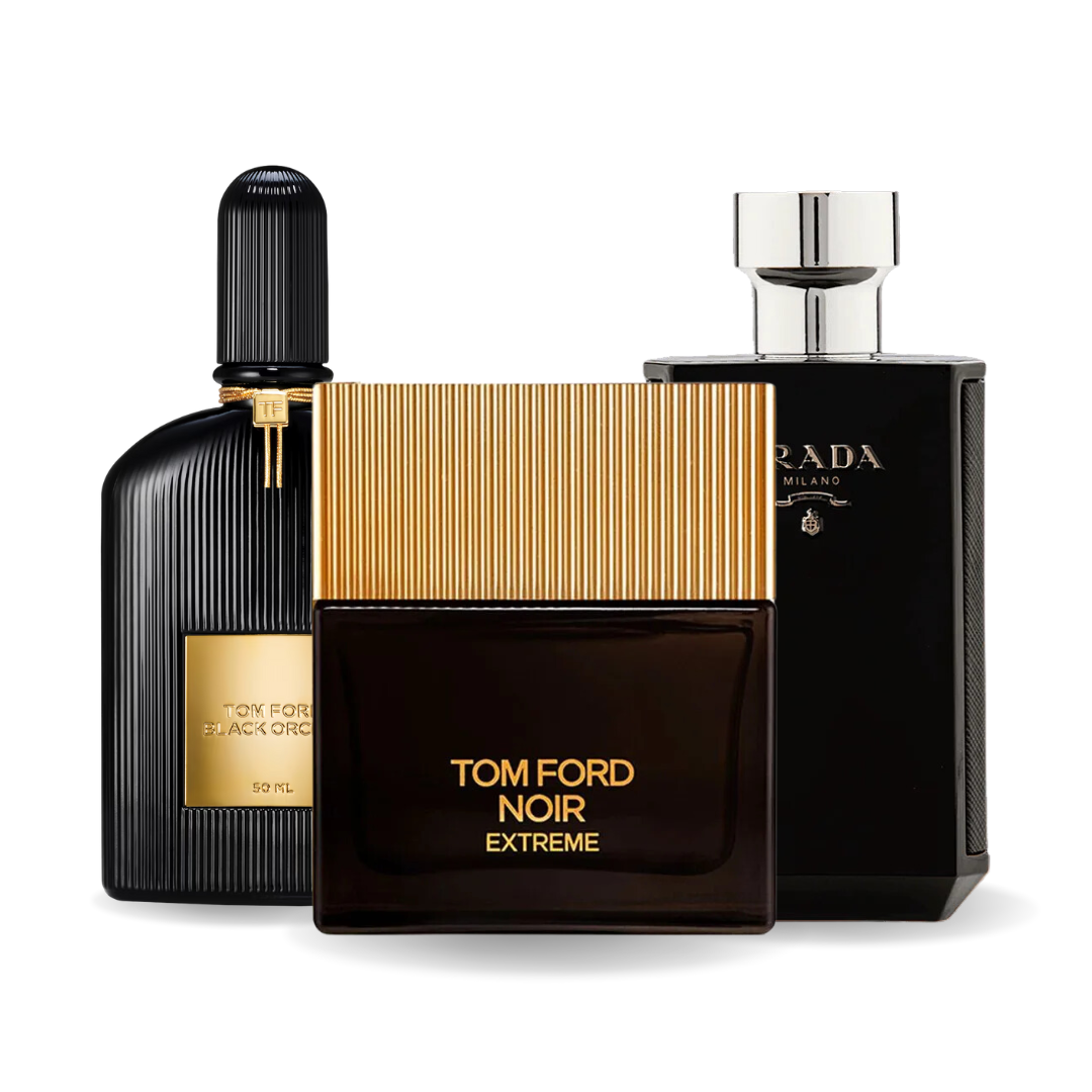 Set 3 Profumi BLACK ORCHID, NOIR EXTREME e PRADA INTENSE 100ml.