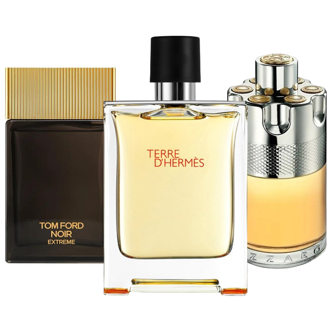 Set 3 Profumi Terre d'Hermès, Azzaro Wanted, Tom Ford Noir Extreme 100ml