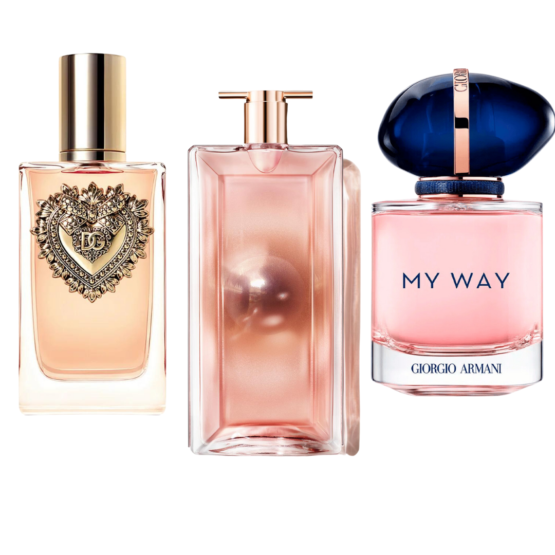 Set 3 Profumi  Dolce & Gabbana Devotion, My Way Giorgio Armani, Lancôme Idôle 100ml