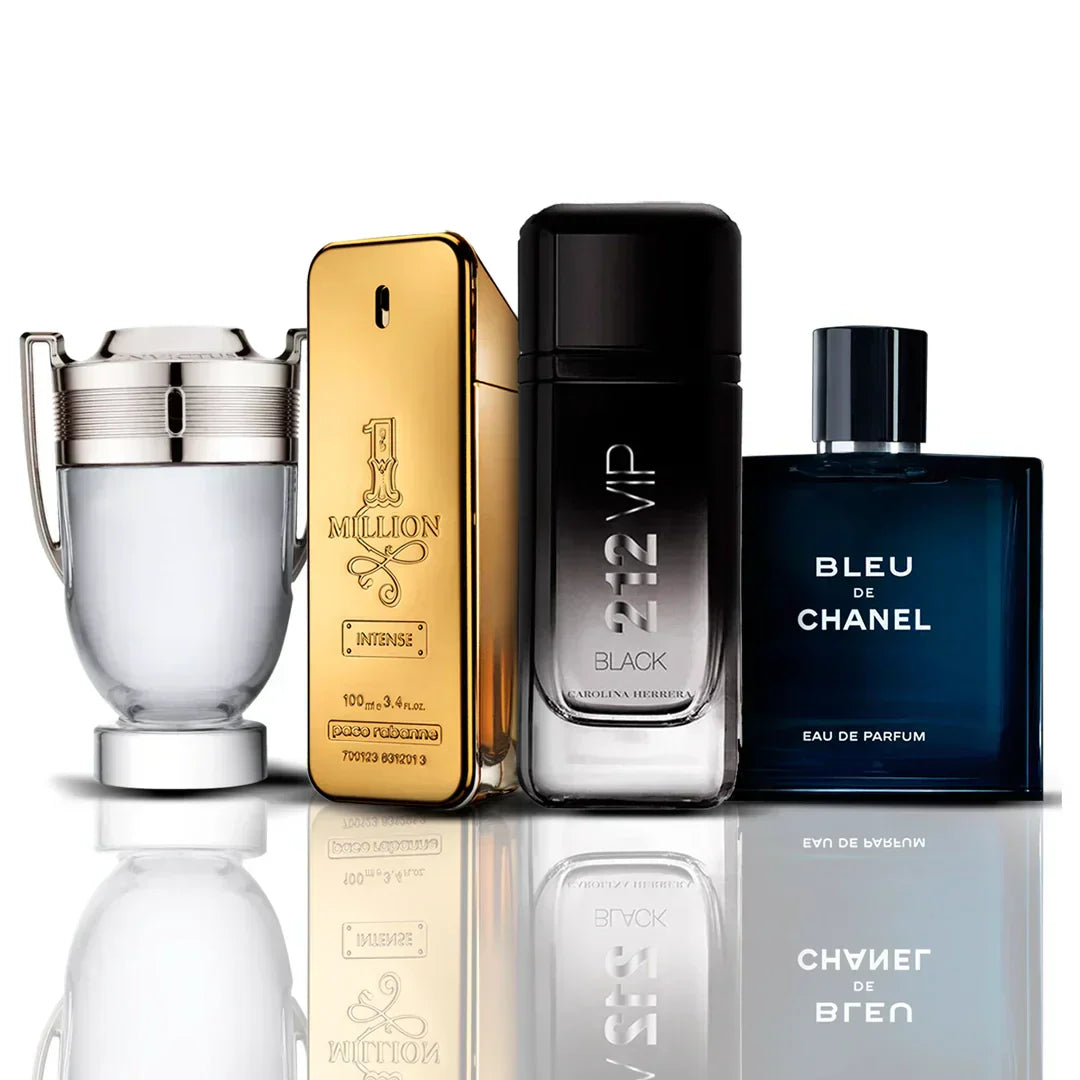 Set 4 Profumi - Invictus + One Million + 212 VIP Black + Bleu de Chanel 100ML Invictus 100ML