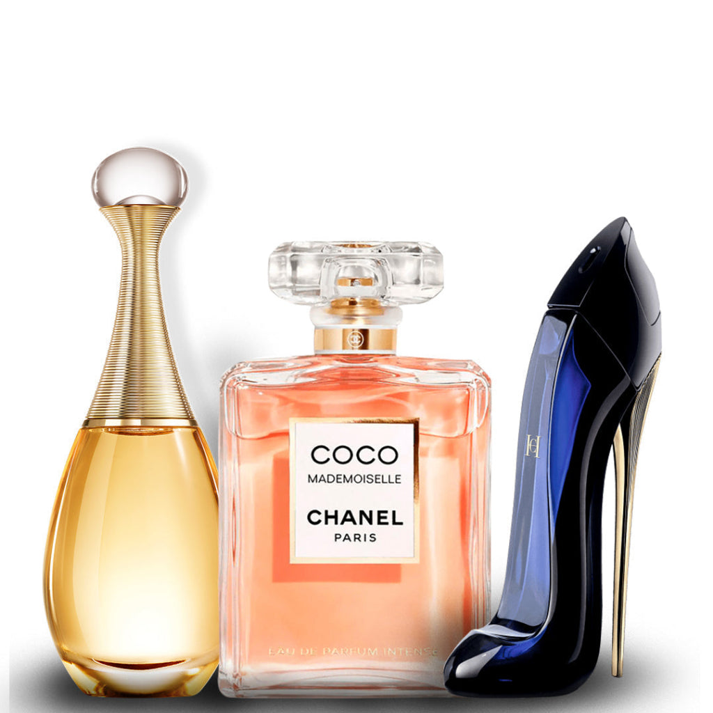 Set 3 Profumi - Coco Madeimossele, Good Girl, 212 VIP Rosè 100ml