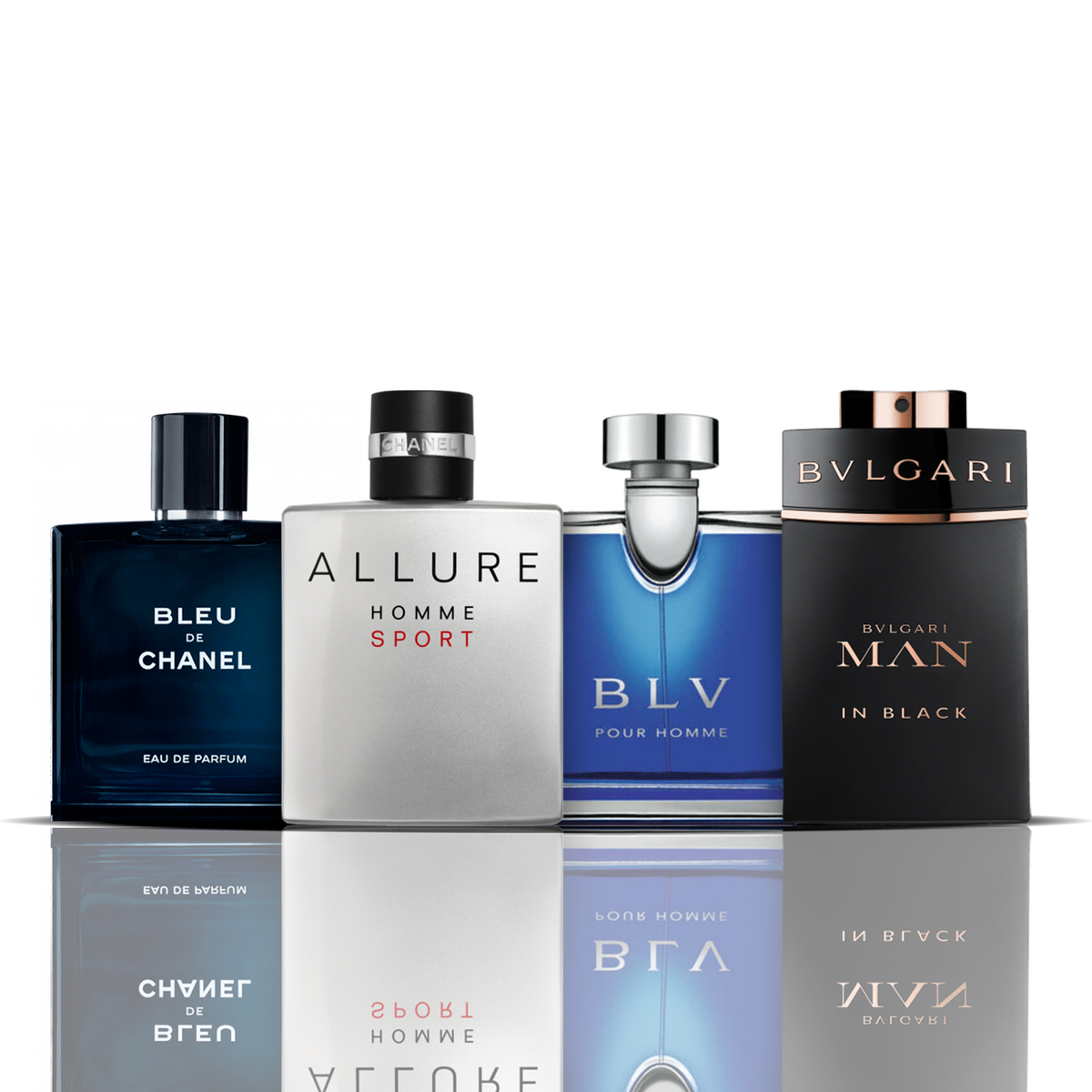Set 4 Profumi - Bleu de Chanel + Allure Sport + BLV + Bvlgari Man in Black 100ML